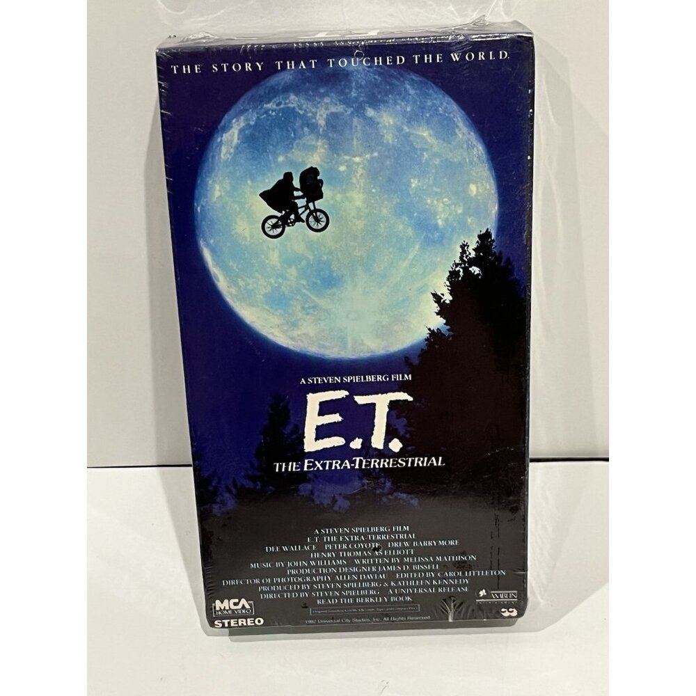 E.T. Extra-Terrestrial VHS Tape Movie 1982 Vintage New & Sealed
